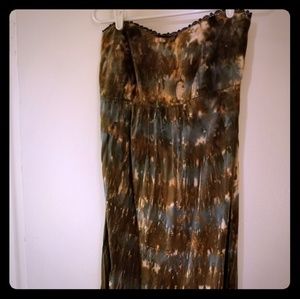 Missing Polynesia strapless dress